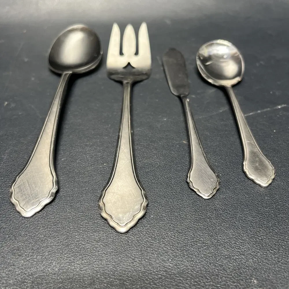 Oneida SUMMER MIST Wm A Rogers AUTUMN GLOW Deluxe Ltd Stainless Server Set. C4